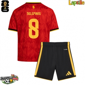 Belgia Youri Tielemans #8 Kotipaita Lapsille MM-kisat 2026 Lyhythihainen (+ shortsit)